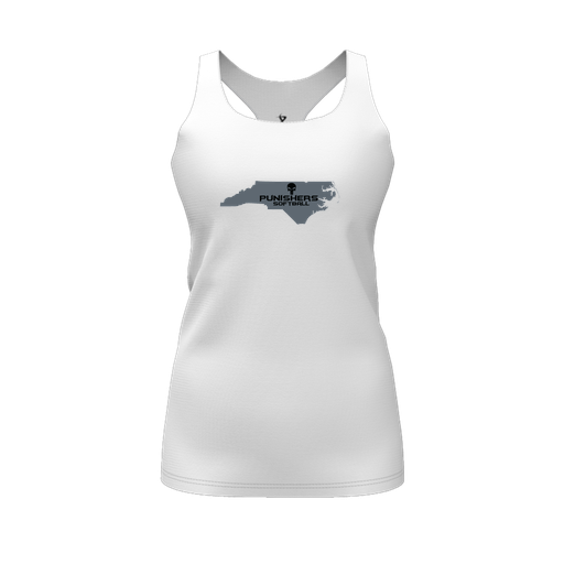 [FT0TRBWH-FYS-LOGO2] Decker Racerback Tank Top (Female Youth S, White, Logo 2)