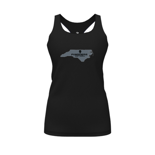 [CUS-DFW-RCBK-PER-BLK-FYS-LOGO2] Racerback Tank Top (Female Youth S, Black, Logo 2)