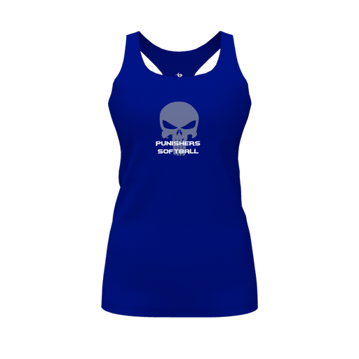 [FT0TRBRY-FYS-LOGO1] Decker Racerback Tank Top (Female Youth S, Royal, Logo 1)