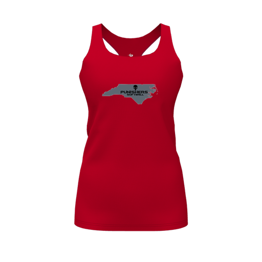 [CUS-DFW-RCBK-PER-RED-FYS-LOGO2] Racerback Tank Top (Female Youth S, Red, Logo 2)