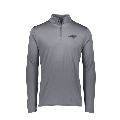 [FTLQFLGY-FAXS-LOGO2] Decker Women's Flex-Lite 1/4 Zip Shirt (Female Adult XS, Gray, Logo 2)