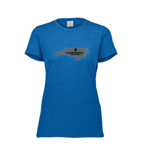 [FTSCUBRY-FAXS-LOGO2] Decker Women's Tri-Blend T-Shirt - Short Sleeve (Female Adult XS, Royal, Logo 2)