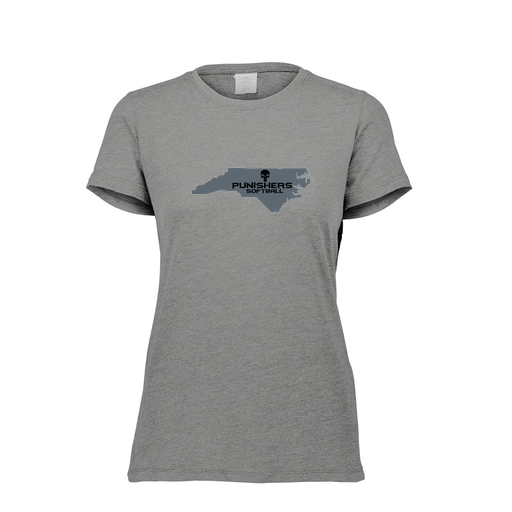 [FTSCUBGY-FAXS-LOGO2] Decker Women's Tri-Blend T-Shirt - Short Sleeve (Female Adult XS, Gray, Logo 2)