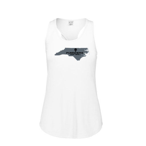 [3078.005.S-LOGO2] Ladies Tri Blend Tank Top (Female Adult S, White, Logo 2)