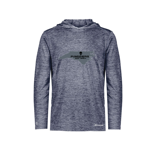 [FOLHCGNV-AS-LOGO2] Decker Men's Charge Hoodie (Adult S, Navy, Logo 2)