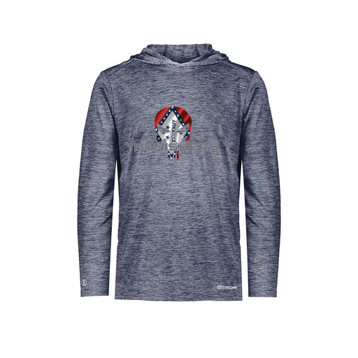 [FOLHCGNV-AS-LOGO3] Decker Men's Charge Hoodie (Adult S, Navy, Logo 3)