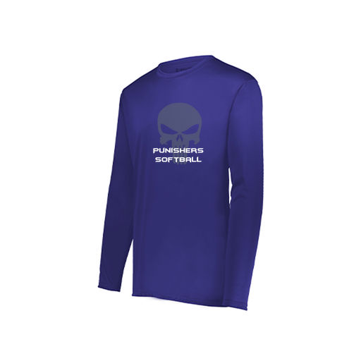 [222822.747.XS-LOGO1] Men's LS Smooth Sport Shirt (Adult XS, Purple, Logo 1)