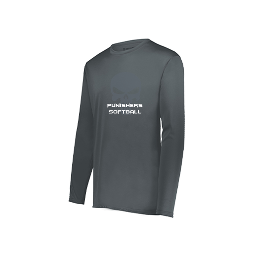 [222822.059.XS-LOGO1] Men's LS Smooth Sport Shirt (Adult XS, Gray, Logo 1)