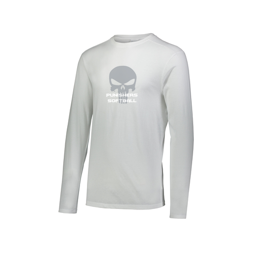 [FTLCUBWH-AXS-LOGO1] Men's LS Ultra-blend T-Shirt (Adult XS, White, Logo 1)