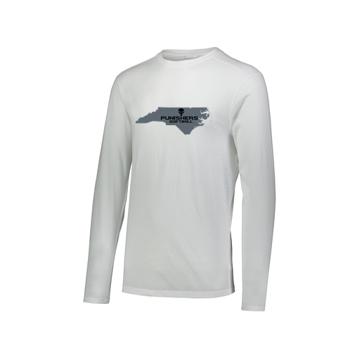 [FTLCUBWH-AXS-LOGO2] Decker Men's Tri-Blend T-Shirt - Long Sleeve (Adult XS, White, Logo 2)