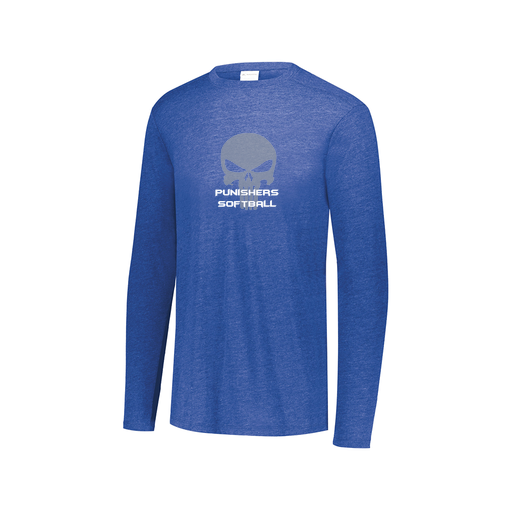 [FTLCUBRY-AXS-LOGO1] Decker Men's Tri-Blend T-Shirt - Long Sleeve (Adult XS, Royal, Logo 1)