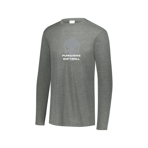 [FTLCUBGY-AXS-LOGO1] Decker Men's Tri-Blend T-Shirt - Long Sleeve (Adult XS, Gray, Logo 1)