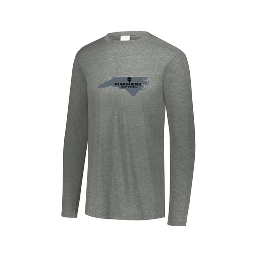 [FTLCUBGY-AXS-LOGO2] Decker Men's Tri-Blend T-Shirt - Long Sleeve (Adult XS, Gray, Logo 2)