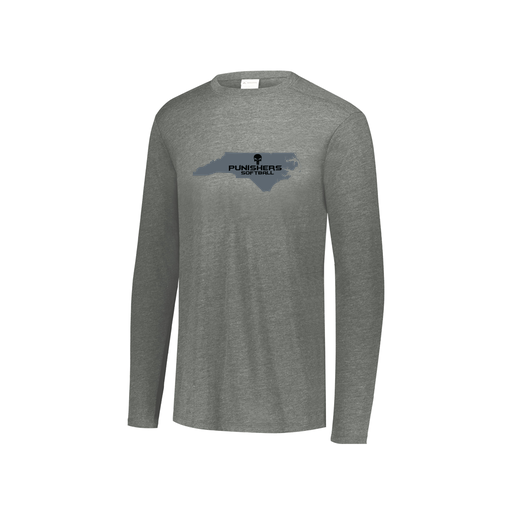 [FTLCUBGY-YS-LOGO2] Decker Youth Tri-Blend T-Shirt - Long Sleeve (Youth S, Gray, Logo 2)