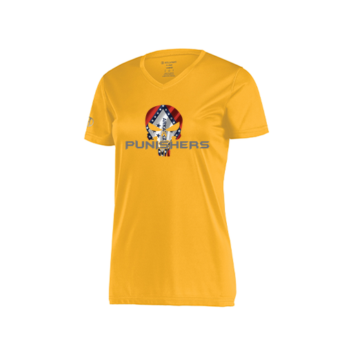 [222820.023.S-LOGO3] Ladies Movement Dri Fit Shirt (Female Adult S, Athletic Gold, Logo 3)