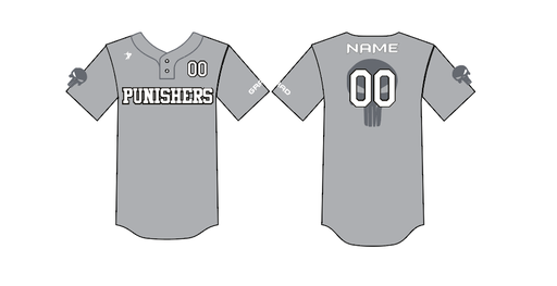 Punishers Softball - Grey and white with Sleeves